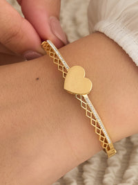 Golden Heart Grace Bracelet