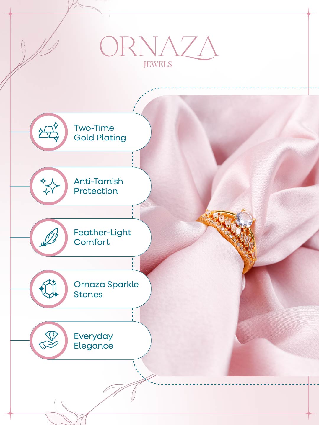 Crown Sparkle Solitaire Ring