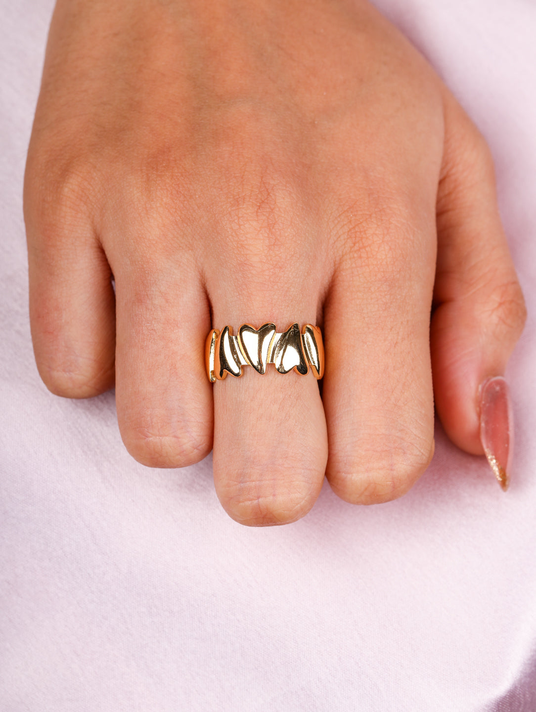 Bold Wave Statement Ring