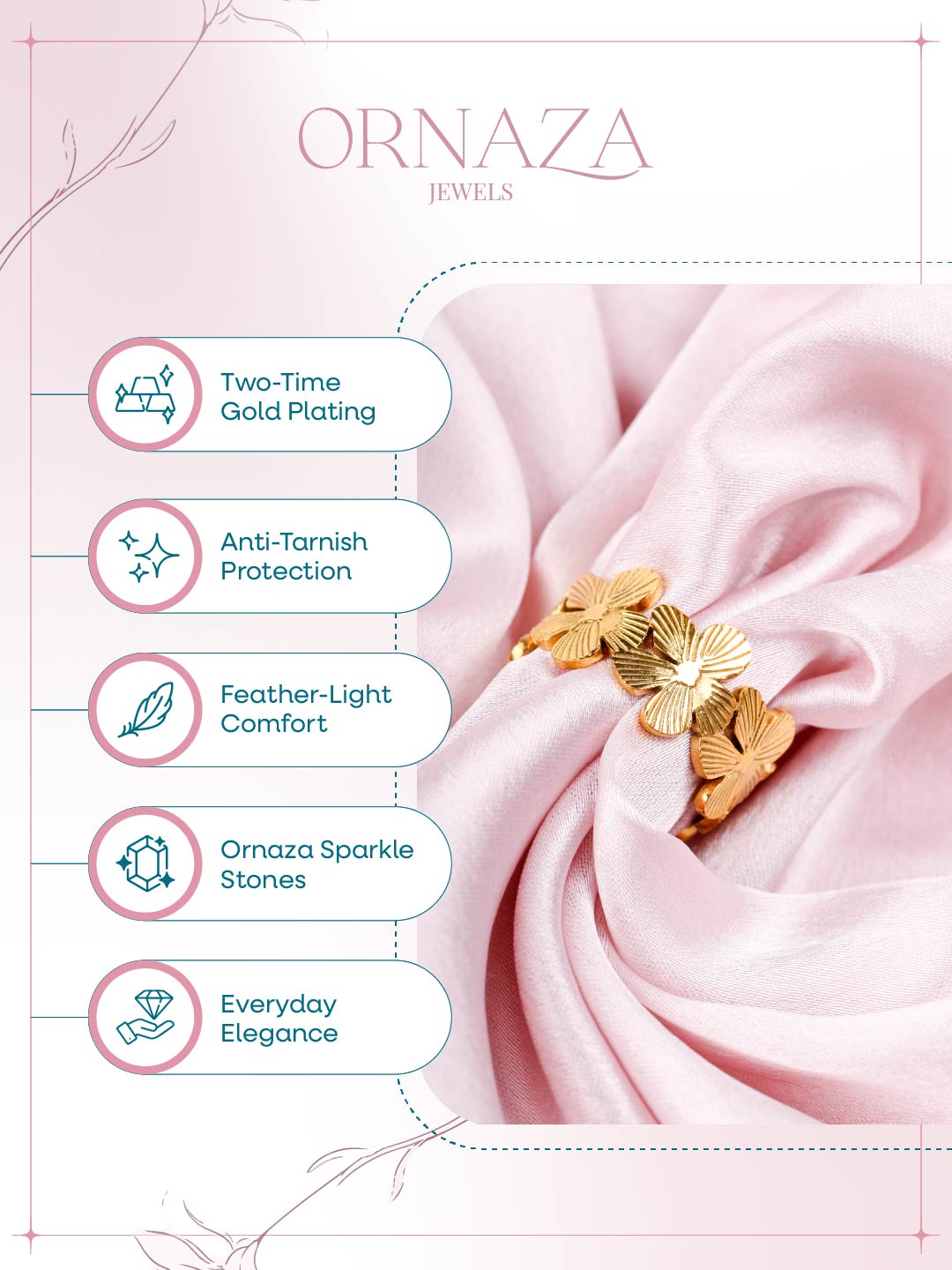 Golden Blossom Ring