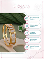 Golden Maze Stripe Bracelet