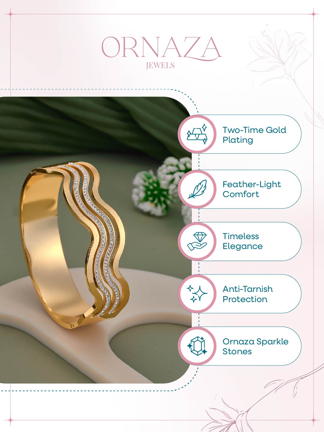 Rivana Wave Women’s Bracelet